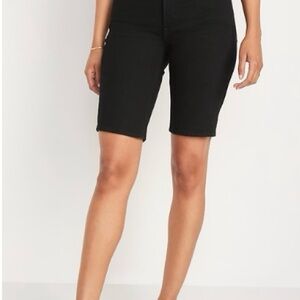 Old Navy Black Bermuda Shorts Classic Style